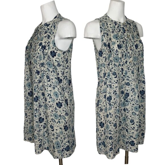 Faherty Blue Floral Mini Dress - Picture 4 of 12